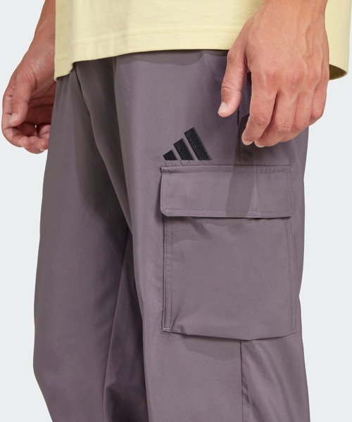 【adidas】エッセンシャル カーゴ ジョガー パンツ 送料・関税込 adidas カーゴパンツ エッセンシャルズ スモールロゴ