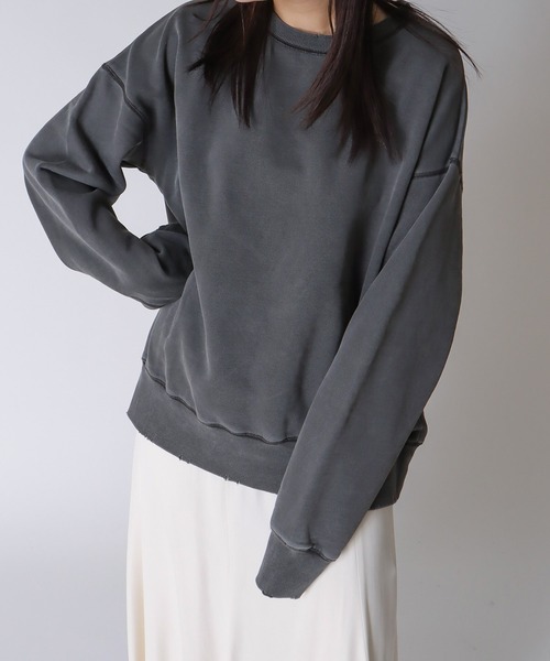 トレーナー スウェット Sugar Rose / vintage like pigment pullover(ヴィンテージライクピグメントプルオーバー
