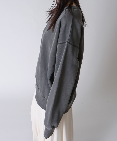 トレーナー スウェット Sugar Rose / vintage like pigment pullover(ヴィンテージライクピグメントプルオーバー DRESSLAVE トレーナー スウェット Sugar Rose / vintage like