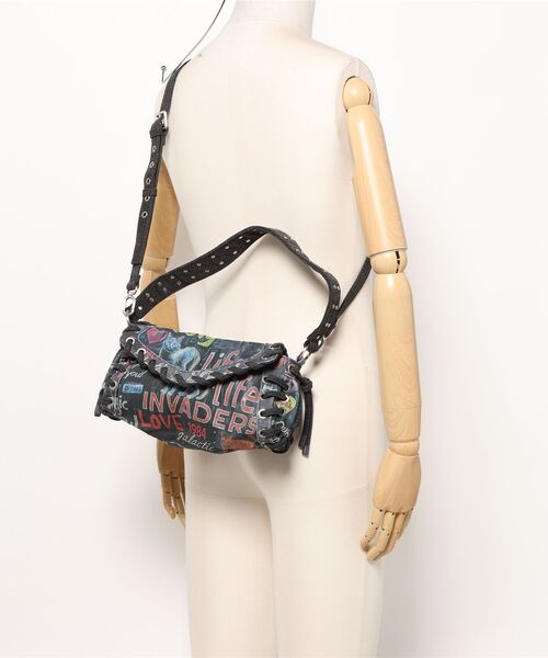 Desigual ウエストポーチ ウエストバッグ グラフィティデニム