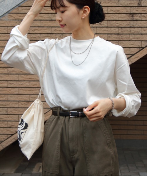 THE SHINZONE ロングスリーブTシャツ アイボリー THE SHINZONE シンゾーン ロングスリーブTシャツ 2枚セット PACK