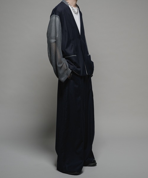 Casper John カラーレスジップテーラードジャケット　ブラック　Sサイズ CASPER JOHN（キャスパージョン）の「Collarless zip tailored