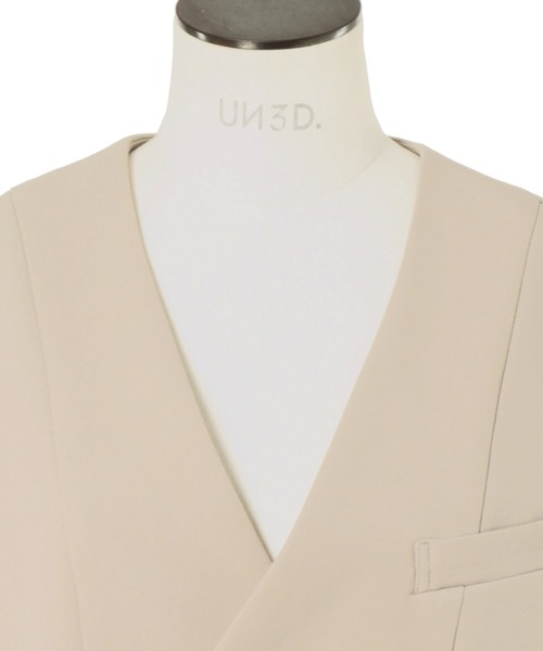 美品 アンスリード UN3D. ベスト ジレ トップス 高級 ブランド 38 UN3D. ベスト ジレ UN3D./アンスリード/SHEER LAYERED VEST