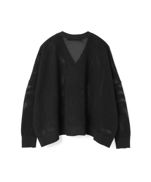 mizuiroind(ミズイロインド) カーディガン シアーパターンVネック mizuiroind(ミズイロインド) カーディガン シアーパターンVネック