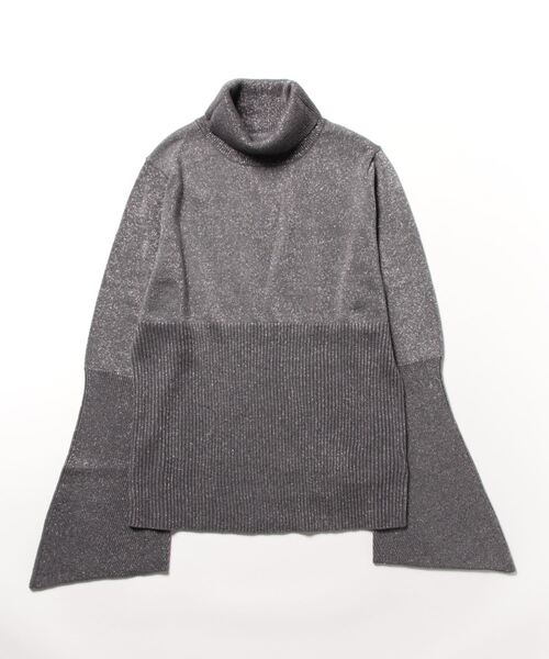 「HARE」 タートルネックニット FREE グレー レディース_画像2