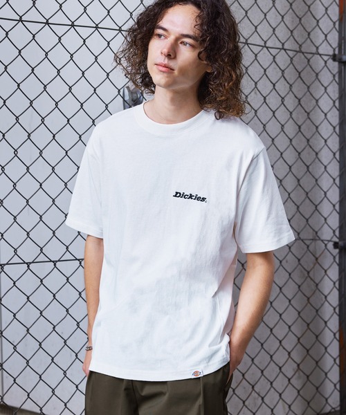 Dickies（ディッキーズ） tシャツ 天竺バック刺繍プリントクルーネック