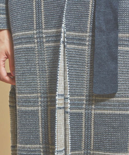 「qualite」 ニットカーディガン フリー ベージュ レディース_画像2