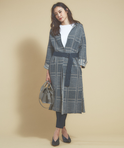 「qualite」 ニットカーディガン フリー ベージュ レディース_画像3