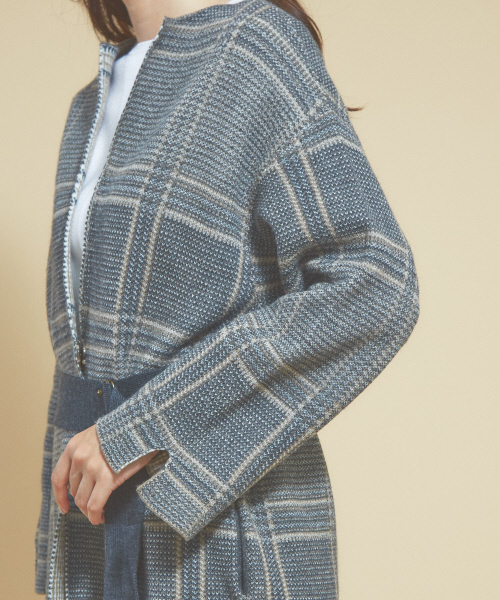 「qualite」 ニットカーディガン フリー ベージュ レディース_画像5