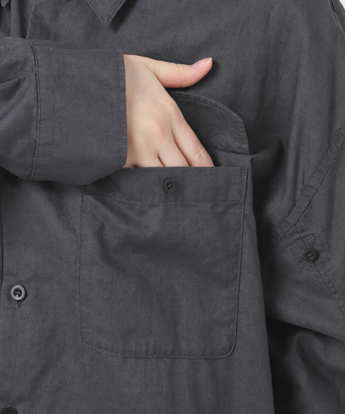 Spick and Span 25SS コットンリネンユーティリティーシャツ Spick and Span 25SS コットンリネンユーティリティーシャツ