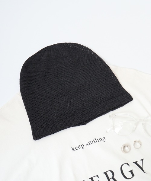 ROOP TOKYO ニット帽 ニットキャップ うさ耳ざっくり編みニット