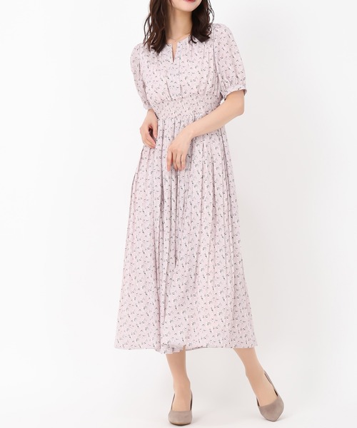 MISCH MASCH ワンピース 2025春夏新作 小花柄プリーツワンピース
