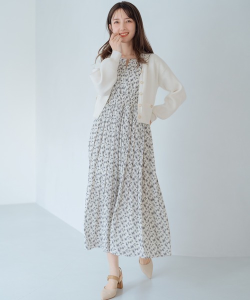 MISCH MASCH ワンピース 2025春夏新作 小花柄プリーツワンピース
