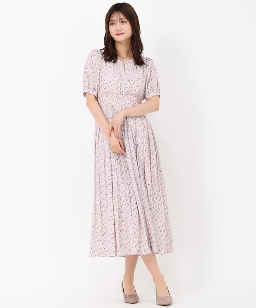 MISCH MASCH ワンピース 2025春夏新作 小花柄プリーツワンピース