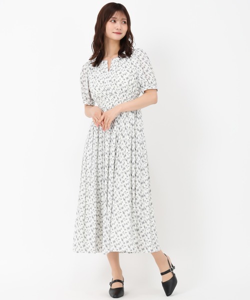MISCH MASCH ワンピース 2025春夏新作 小花柄プリーツワンピース