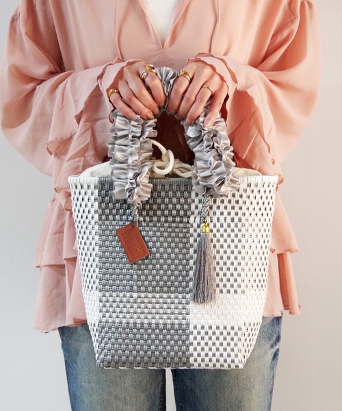 WOVEN / フリルハンドルカバー トートバッグ用 : ZOZOTOWN Yahoo!店