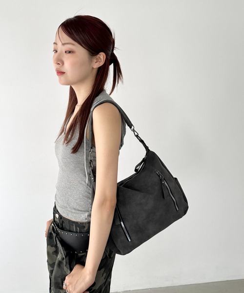 Bamm ショルダーバッグ バッグ ダブルジップ2wayショルダー