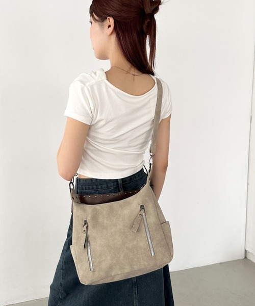 Bamm ショルダーバッグ バッグ ダブルジップ2wayショルダー
