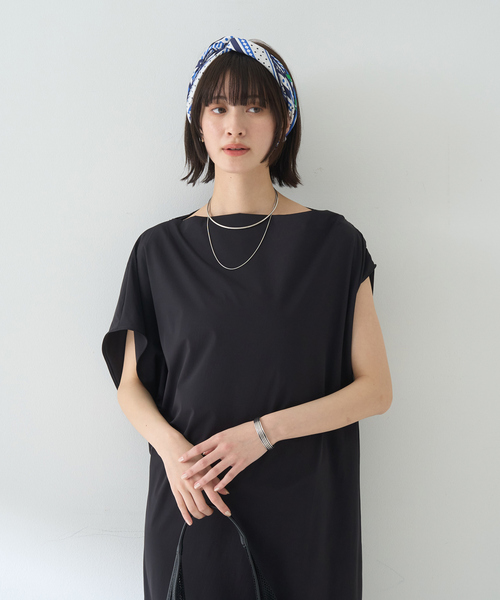 Rouge vif（ルージュ ヴィフ） ワンピース 半袖 アシンメトリー