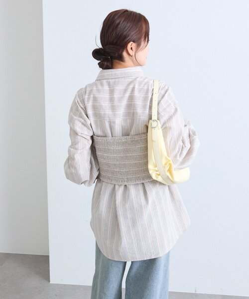 mystic ブラウス シャツ ビスチェセットBIGシャツ レディース