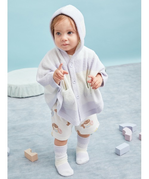 GELATO PIQUE ドラクエベビモコプルオーバー&ボーダーロングパンツ gelato pique（ジェラートピケ） パジャマ 「ドラゴンクエスト