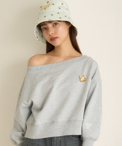 「FURFUR」 スウェットカットソー「phillyコラボ」 FREE グレー レディース FURFUR 「FURFUR」 スウェットカットソー「phillyコラボ」 FREE