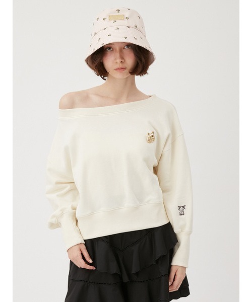 「FURFUR」 スウェットカットソー「phillyコラボ」 FREE グレー レディース FURFUR 「FURFUR」 スウェットカットソー「phillyコラボ」 FREE