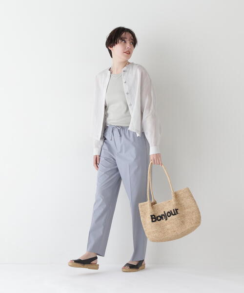 human woman（ヒューマンウーマン） パンツ 「接触冷感」ポプリン