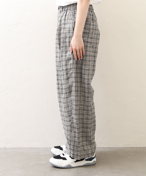 リネンチェックパンツ（その他パンツ）｜journal standard luxe