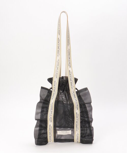 LBC ショルダーバッグ バッグ メッシュフリルトートバッグ