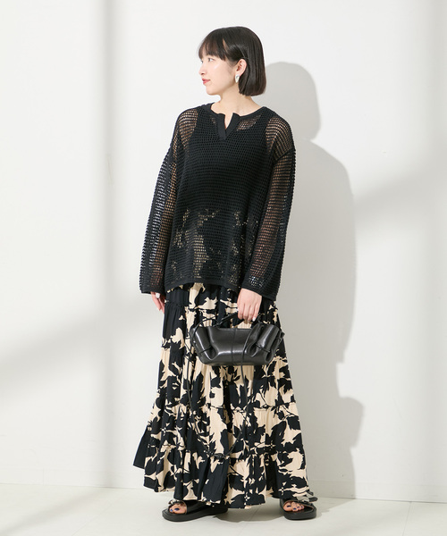 journal standard L'essage ニット セーター メッシュアミプル