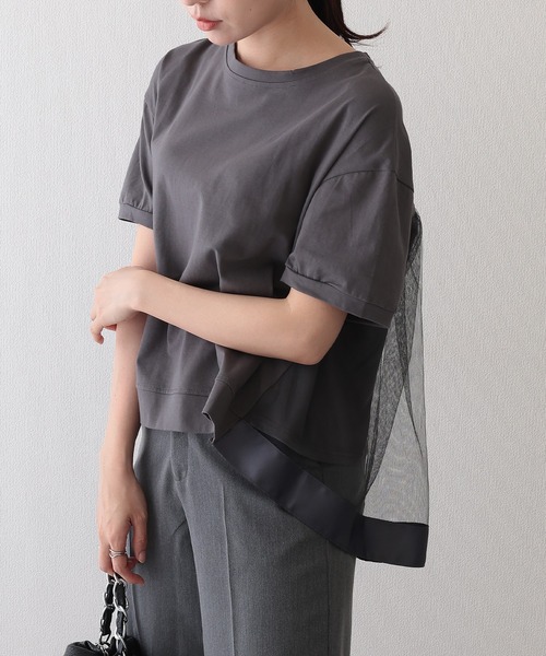 Lace Ladies（レースレディース） tシャツ 半袖 チュール レイヤード