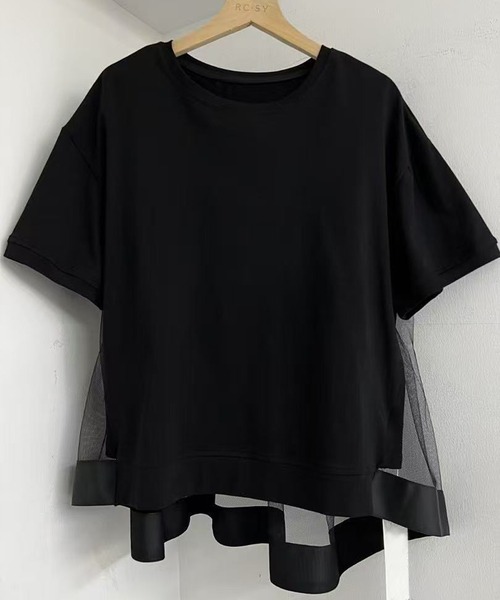 Lace Ladies（レースレディース） tシャツ 半袖 チュール レイヤード