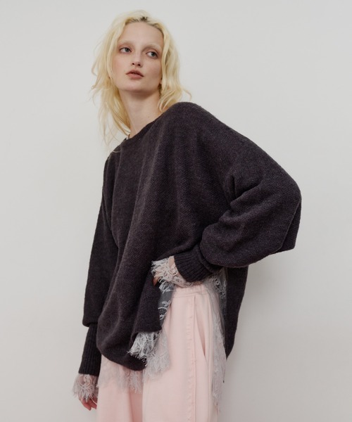 Rick Owens アシンメトリー ニット セーター Rick Owens アシンメトリー ニット セーター