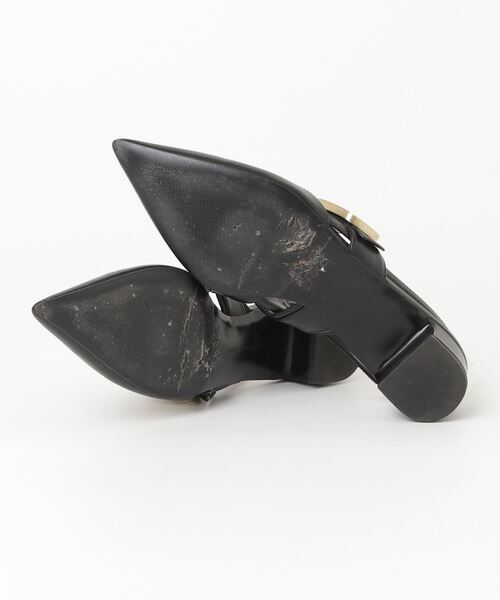 CHARLES & KEITH ブラックサンダル 35 CHARLES ＆ KEITH 「charles&keith」 ヒールサンダル 35