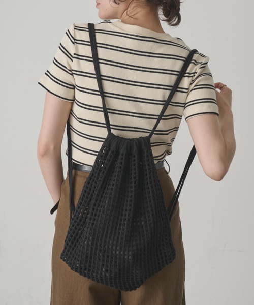【完売品】little willow ナップサック　メッシュ ASSORT DRAW CORD KNAPSACK/アソートドローコードナップサック