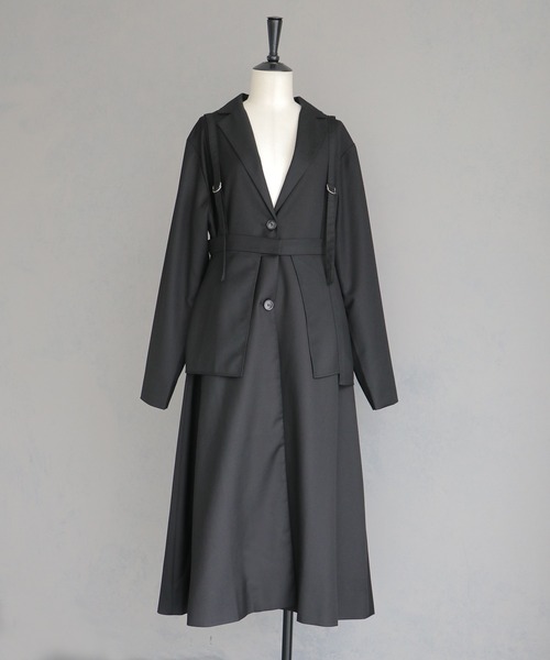 「&g'aime」 チェスターコート FREE ブラック レディース_画像5