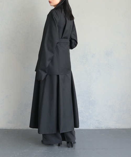 「&g'aime」 チェスターコート FREE ブラック レディース_画像8