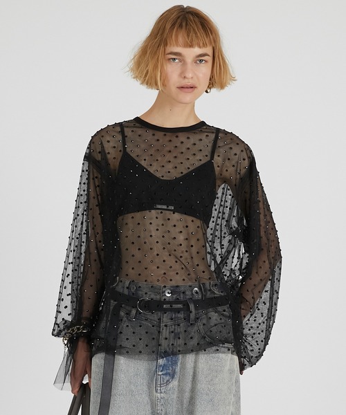 「2025Autumn Pre-Order」チュールビジューオーバートップ / Tulle Bead Over Top レディース