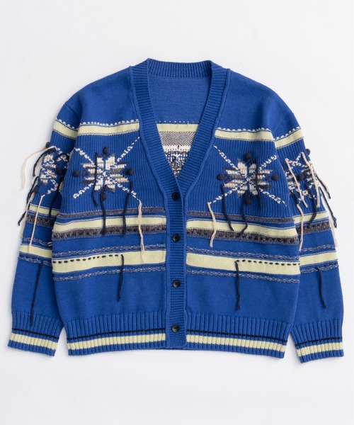 MAISON SPECIAL（メゾンスペシャル） カーディガン Argyle Motif Hand