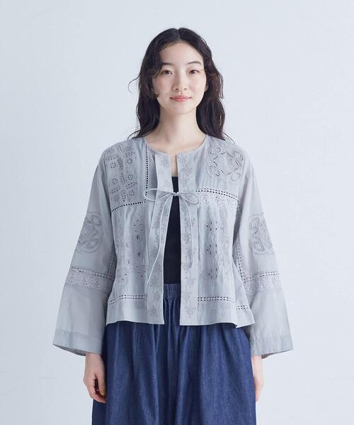 344 かーきん様フォロー割 コンジェペイエ 総柄 ノーカラー ブラウス シャツ 344 かーきん様フォロー割 コンジェペイエ 総柄 ノーカラー