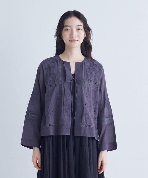 conges payes ADIEU TRISTESSE ブラウス シャツ パッチワーク