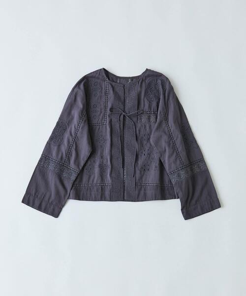 conges payes ADIEU TRISTESSE ブラウス シャツ パッチワーク