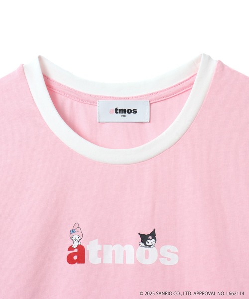 tシャツ atmos pink x MY MELODY ＆ KUROMI Short Print T-shirt / アトモス ピンク マイメロディ sanrio tシャツ atmos pink x MY MELODY ＆ KUROMI Ringer Neck
