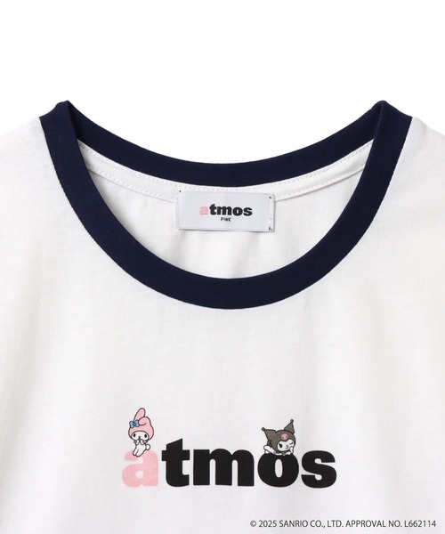 sanrio tシャツ atmos pink x MY MELODY ＆ KUROMI Ringer Neck