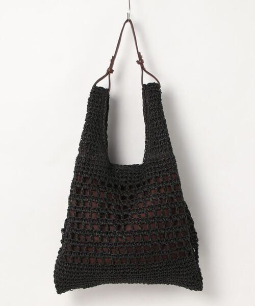 「COOCO」 かごバッグ 9 ブラック レディース_画像2