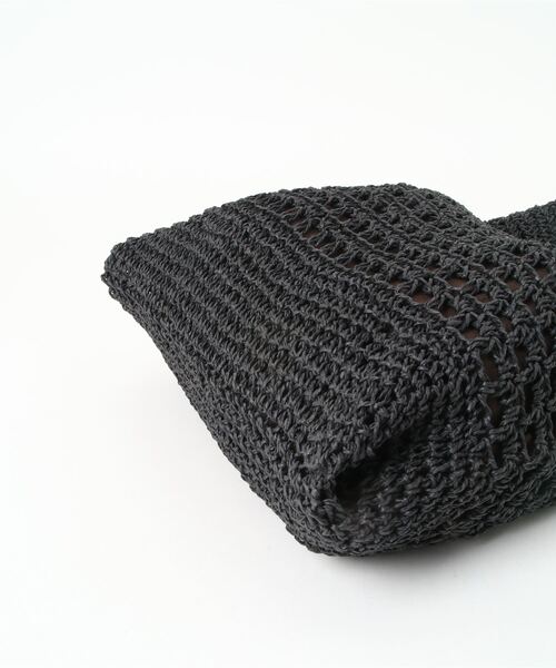 「COOCO」 かごバッグ 9 ブラック レディース_画像3