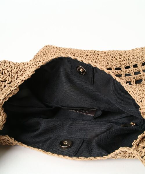 「COOCO」 かごバッグ 9 ブラック レディース_画像5