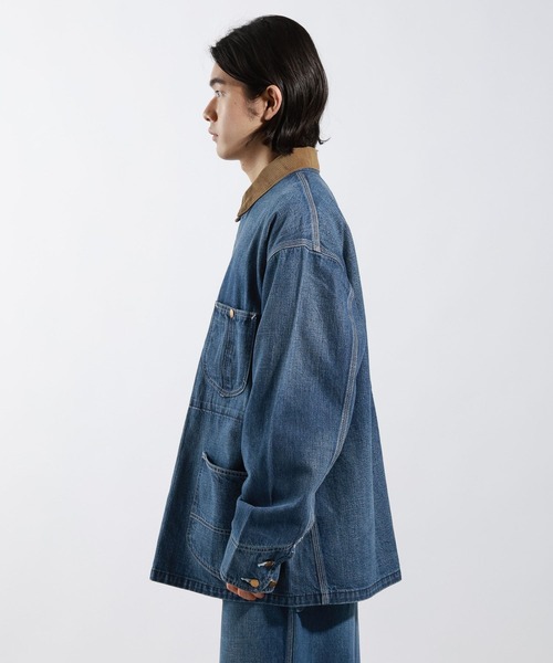 Lee　カバーオールデニムジャケット　M相当 Lee デニムジャケット gジャン Lee/リー「秋冬NEW」DUNGAREES