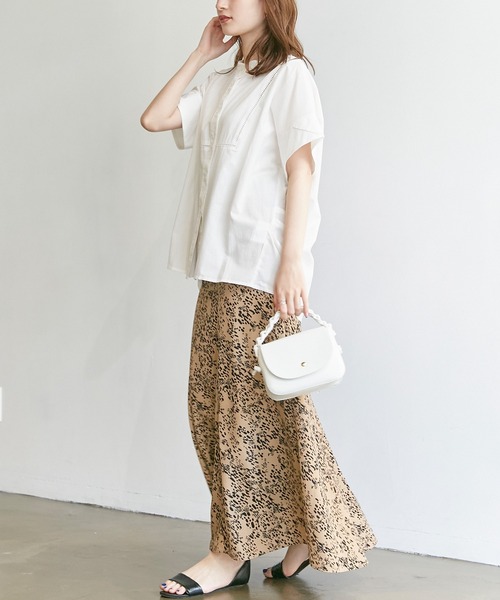 「LAVEANGE」 半袖ブラウス 4L ブラック レディース_画像9